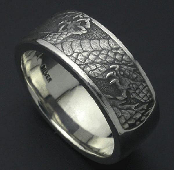 Saito - Rise Dragon - L Silver Ring ( 950 Silver ) – Magnificent