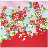 Dear Lady - ローズ (Rose) Furoshiki   50 X 50 cm   (Japanese Wrapping Cloth)