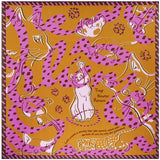 LaLaLu -  Lien（リアン）オレンジブラウン (Orange Brown)  - Furoshiki 97 x 97 cm