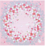 Yu-Soku - Sakura no wa (Wheel of Sakura & Rabbit) さくらの輪 - Furoshiki 50 x 50 cm