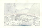 Kawase Hasui - #HKS-12   Nikko Shinkyo no Yuki  (Snow at Shinkyo Bridge,Nikko) - Free Shipping