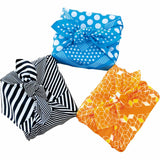 Konomi - Honeycomb Furoshiki Orange   ハニカム／オレンジ  50 x 50 cm  (Japanese Wrapping Cloth)