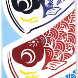 Kenema  - Carp streamers swimming in the blue sky   青空泳ぐ鯉のぼり (Boys' Festival)  Japanese Tradition Cotton Towel (The dyed Tenugui)