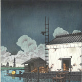 Kawase Hasui - #HKS-9  Ame no Ushibori (Rain at Ushibori)  - Free Shipping