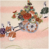 Chirimen Sansaku Furoshiki 100% silk  - Gidai Matsuri  時代祭  - Furoshiki (Japanese Wrapping Cloth)　68 x 68 cm 正絹さざ波ちりめん友仙ふろしき　　