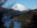 Okada Koichi - #P4 AshinoKohan no Fuji (The view of Mt.Fuji from Lake Ashi) (芦ノ湖畔の富士)- Free Shipping