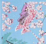 Asayama Misato - Nihon no shiki (Japan's four seasons)   112 x 112 cm  Furoshiki (Japanese Wrapping Cloth)