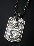 Saito - Rise Dragon - R & Tiger Silver 950 Pendant