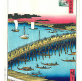 Utagawa Hiroshige - No.059 Ryōgoku Bridge and the Great Riverbank 両国橋大川ばた - One hundred Famous View of Edo - Free shipping